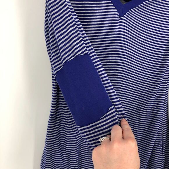 ATHLETA Striped Cowl Neck Hoodie Top - Picture 5 of 10